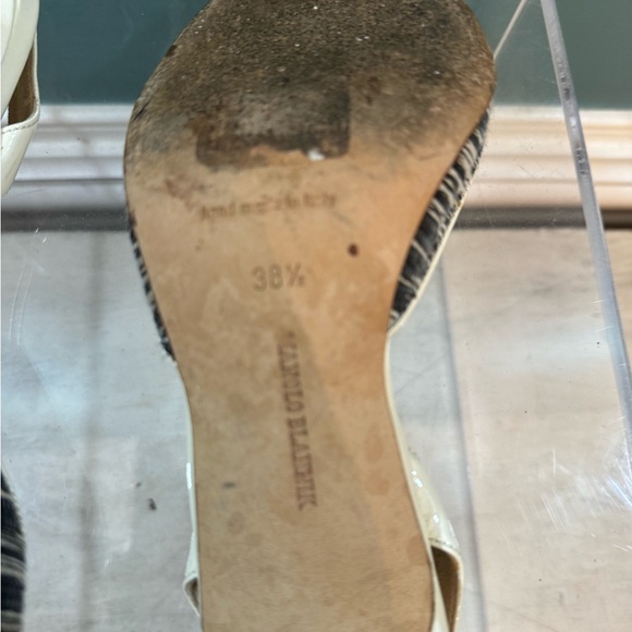 Manolo Blanick slim back cream and black - Picture 3 of 4